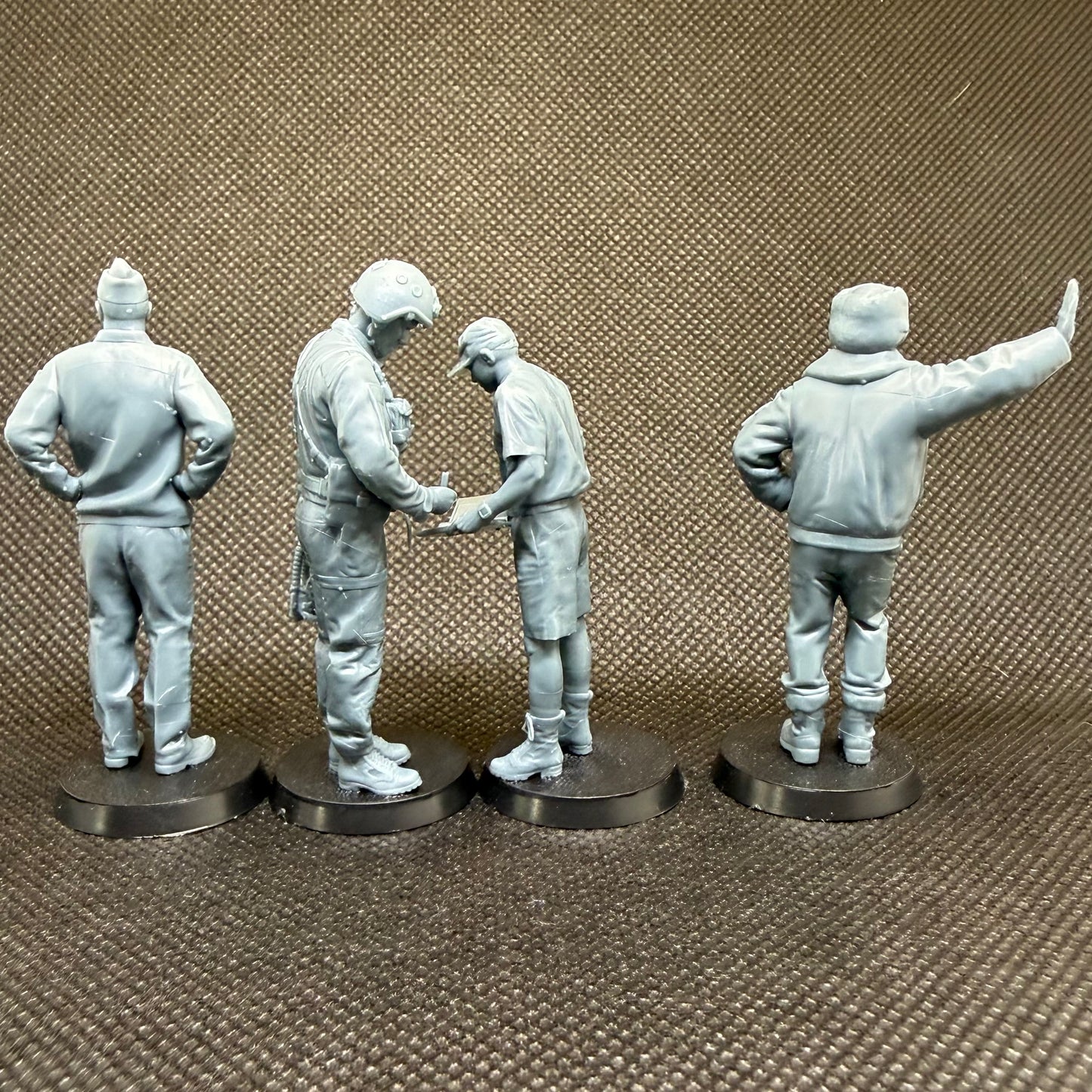 Sowjetisches Boden- und Flugpersonal – 4-teiliges Figuren-Set
