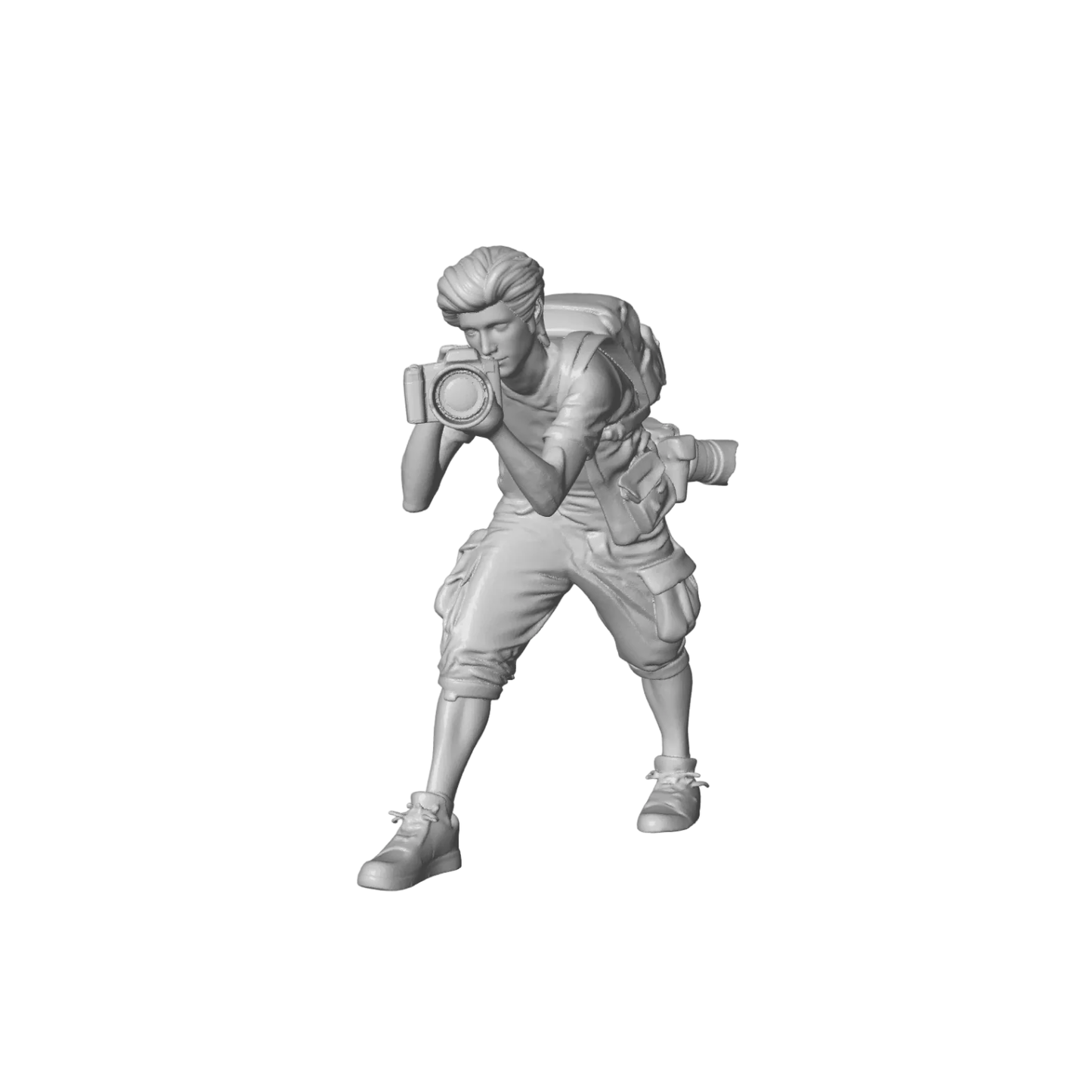 Photographer male resin figure