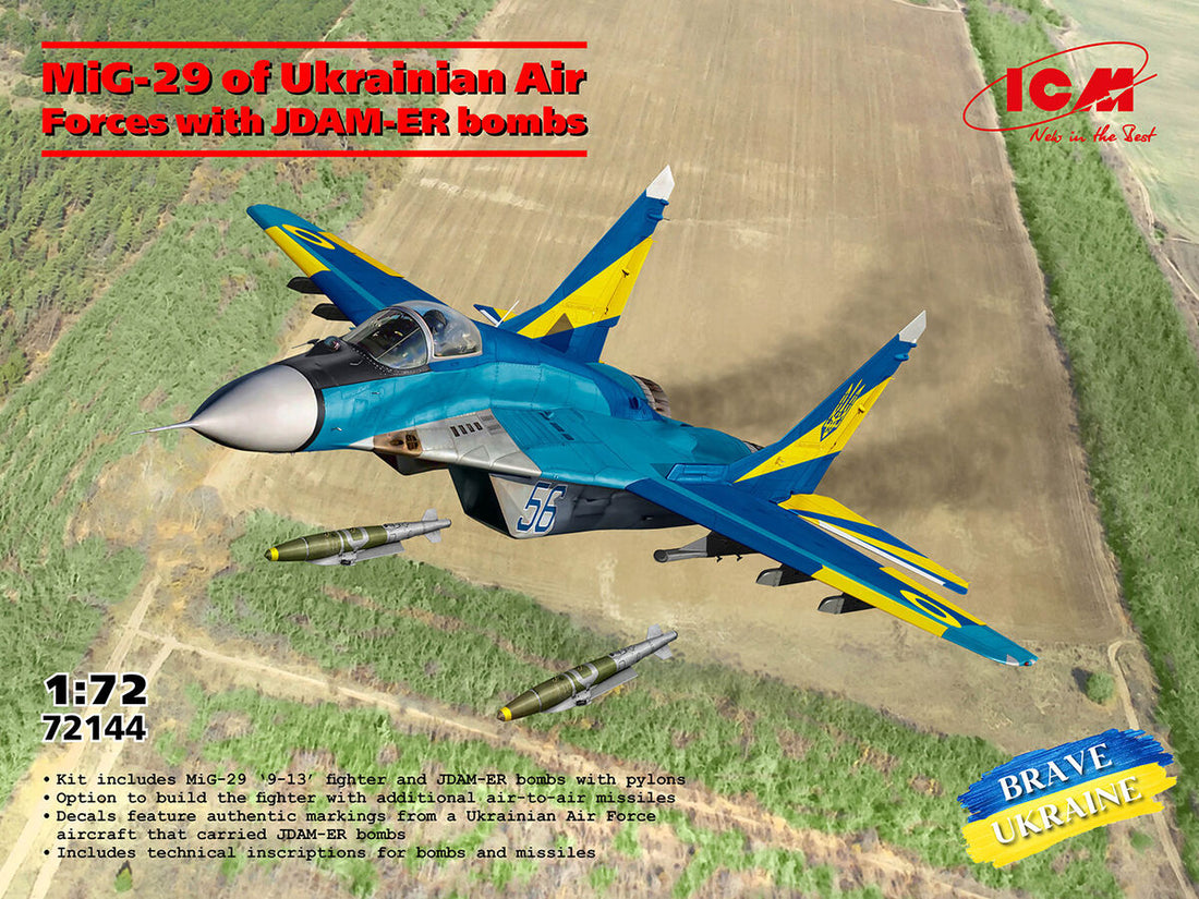 Baubericht ICM MiG-29 ‘9-13’ der ukrainischen Luftwaffe mit JDAM-ER 1/72