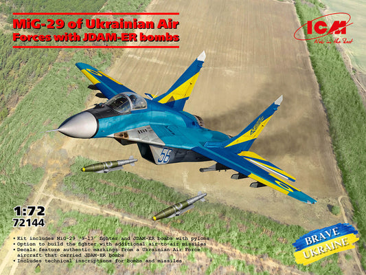 Baubericht ICM MiG-29 ‘9-13’ der ukrainischen Luftwaffe mit JDAM-ER 1/72