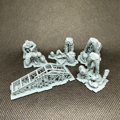 Türkische Luftwaffe – Vorfeldszene (F-16) - 5-teiliges Figuren-Set