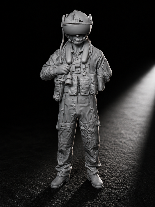 UH-1Y Venom Helicopter Crew Standing - 4 Figure Set