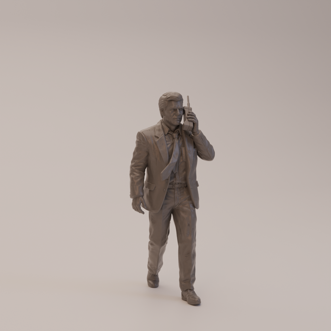 Geschäftsmann mit Mobiltelefon