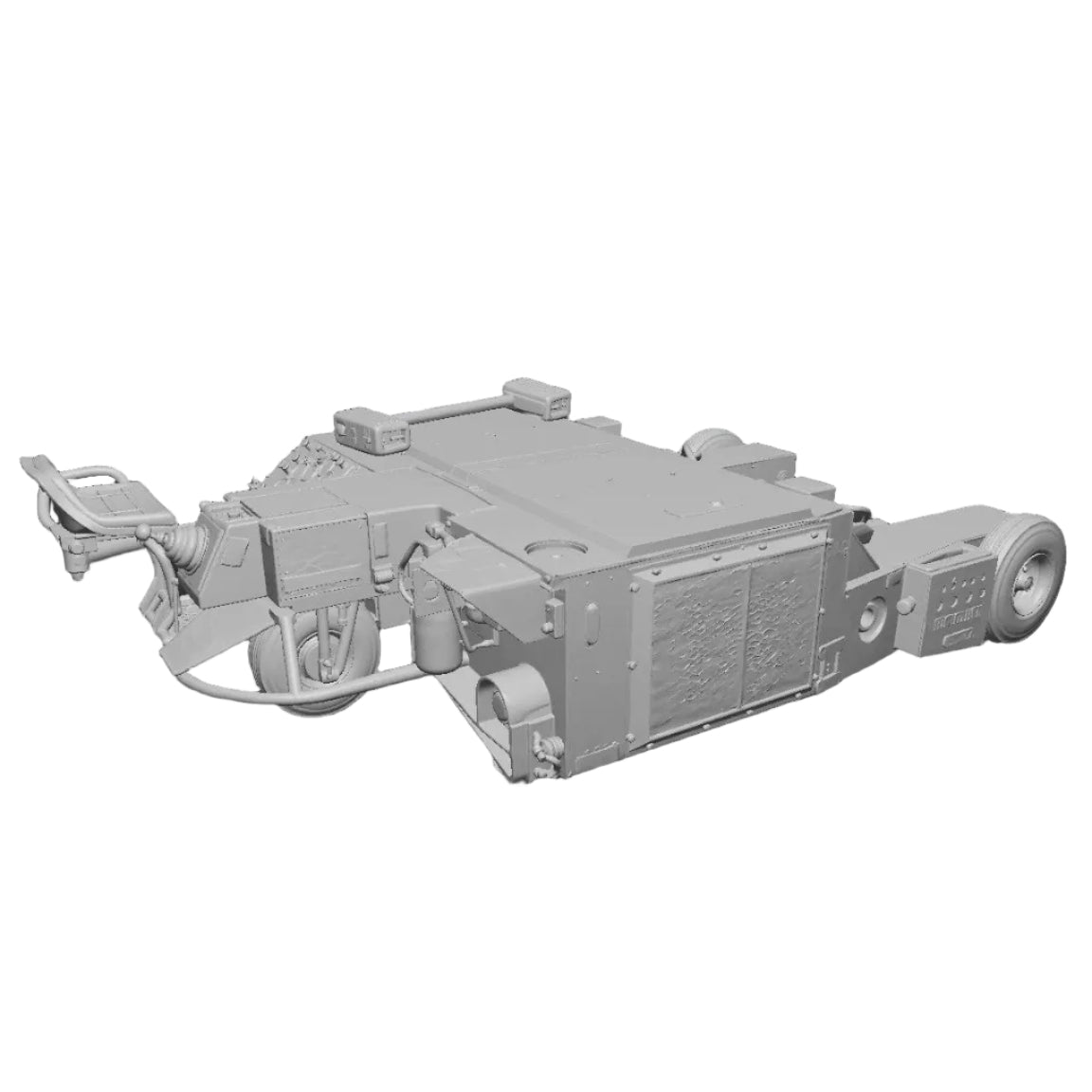tow tractor A/S32A-32A 3d print resin scalemodel