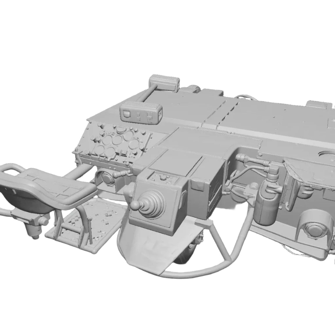 tow tractor A/S32A-32A 3d print resin scalemodel