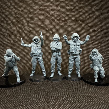 Carrier Deck Crew (Set B) - 5-teiliges Figuren-Set