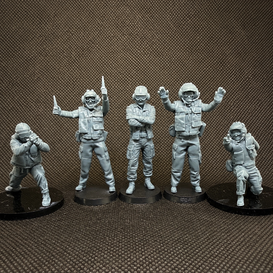 Carrier Deck Crew (Set B) - 5-teiliges Figuren-Set