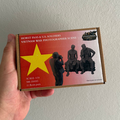Horst Faas & US Soldiers - Vietnam War Photographers Scene (4-Figure Set)