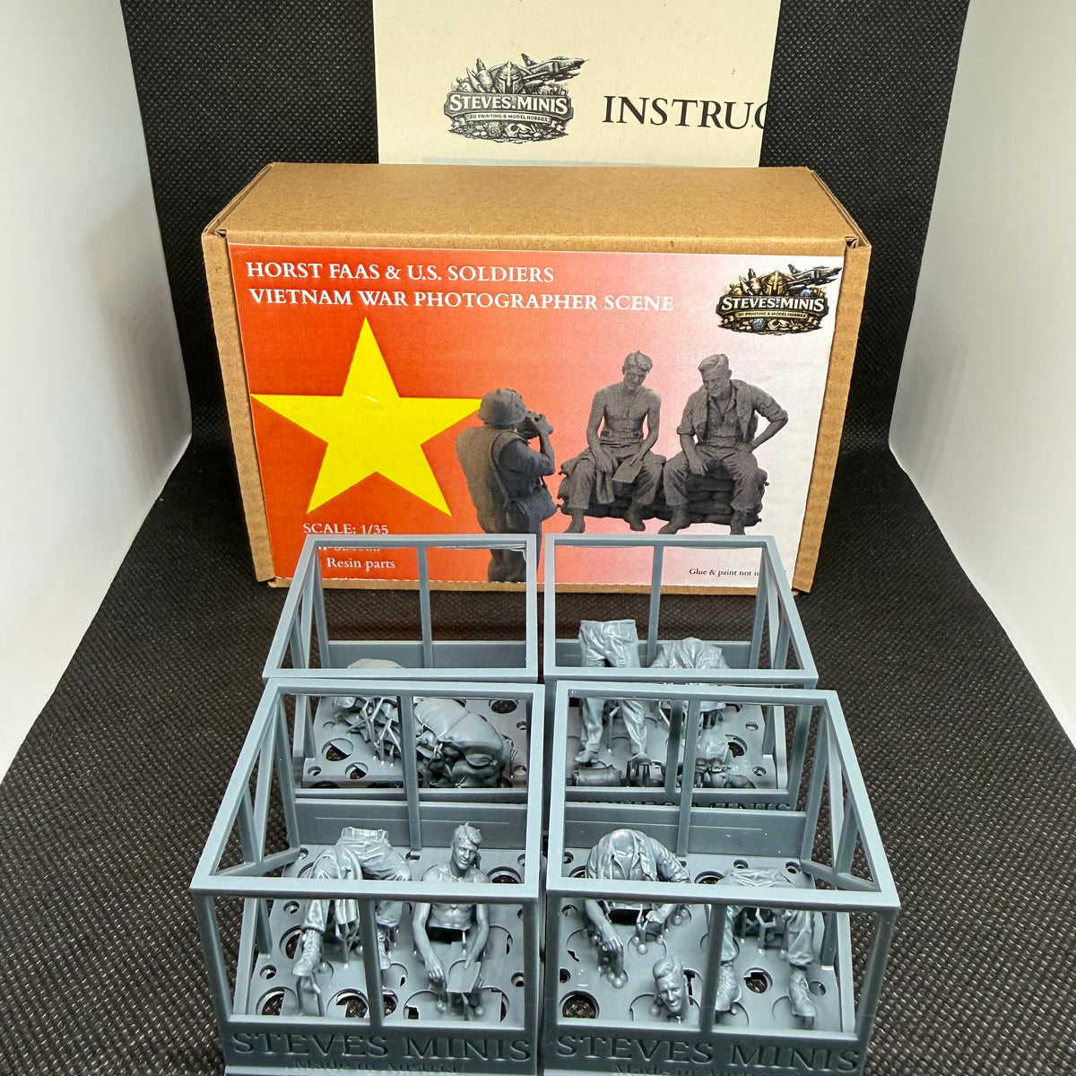 Horst Faas & US Soldiers - Vietnam War Photographers Scene (4-Figure Set)