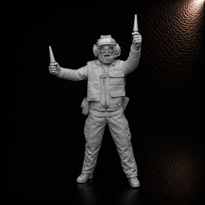 Carrier Deck Crew (Set B) - 5-Piece Figure Set