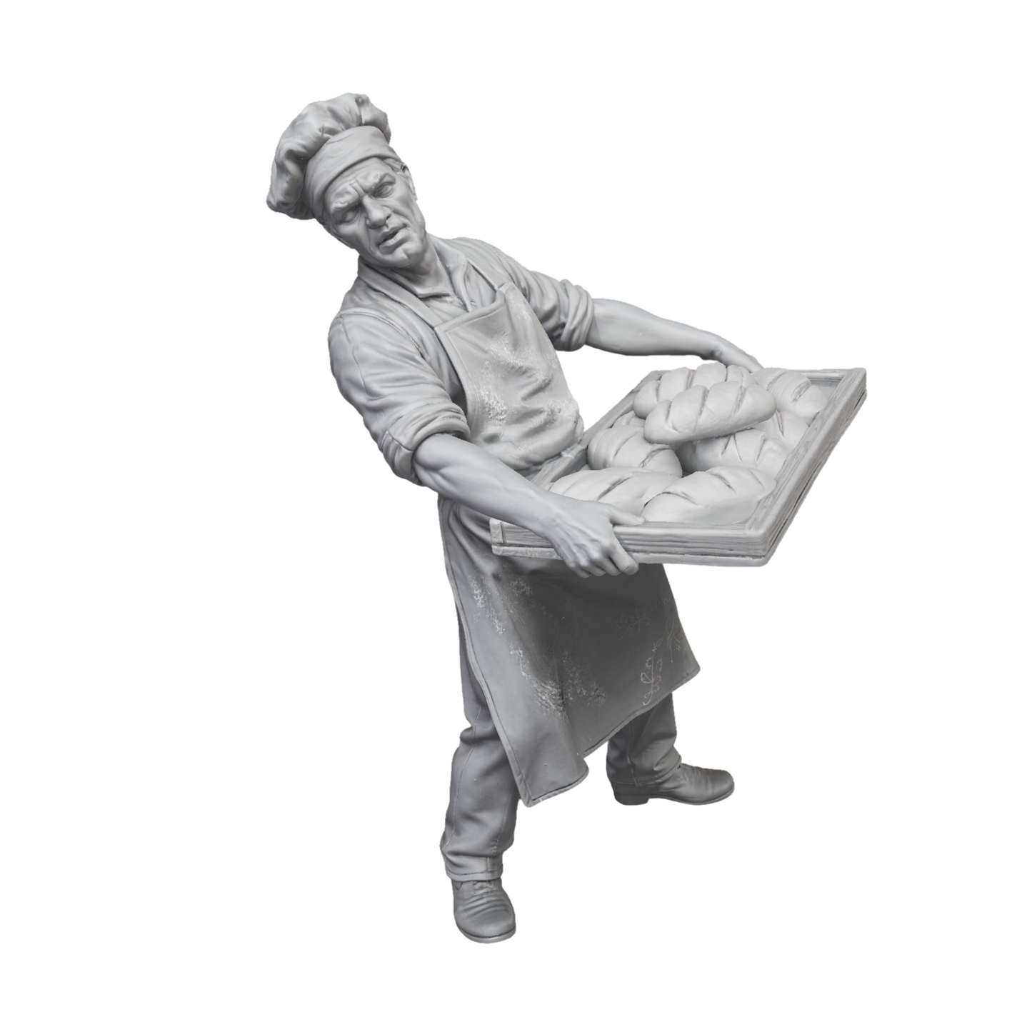Baker with bread basket