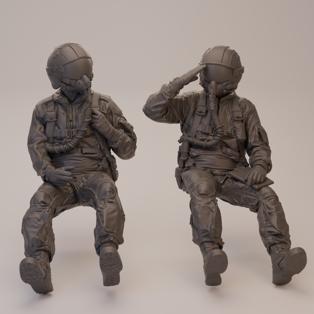 Piloto y WSO de F-15E Strike Eagle - Set de figuras de 2 piezas