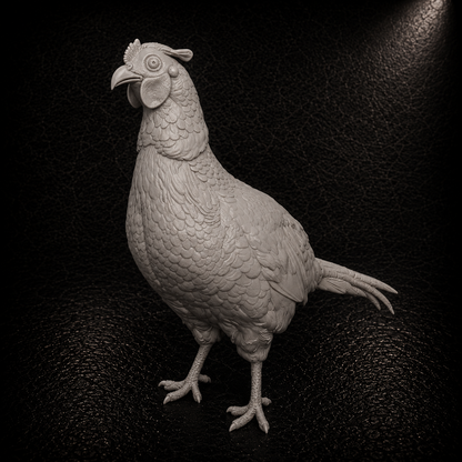 Standing rooster pheasant