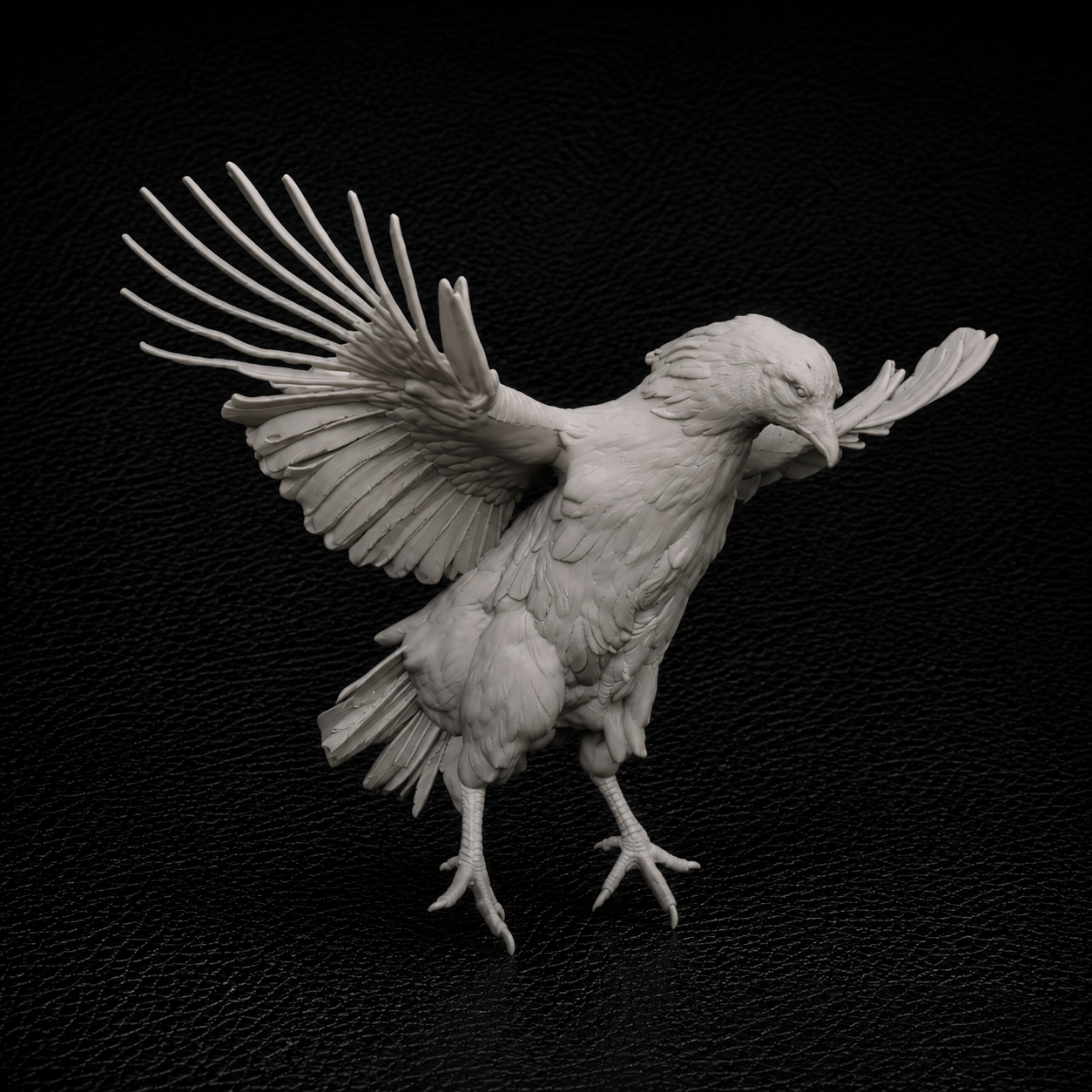 Chicken flying