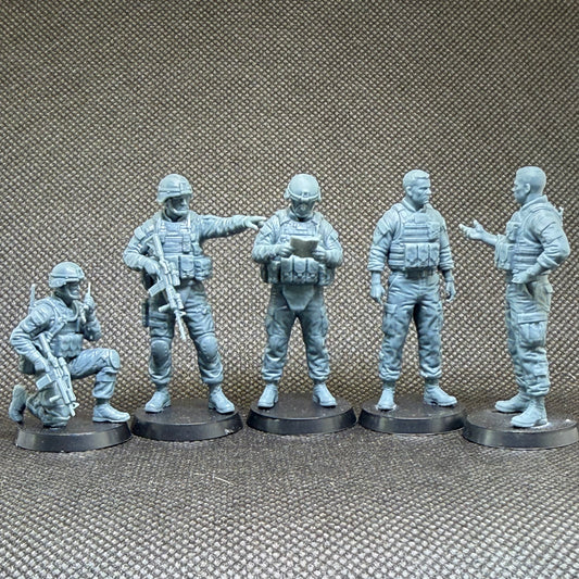 Modernes Einsatzteam - 5 - teiliges Figuren-Set