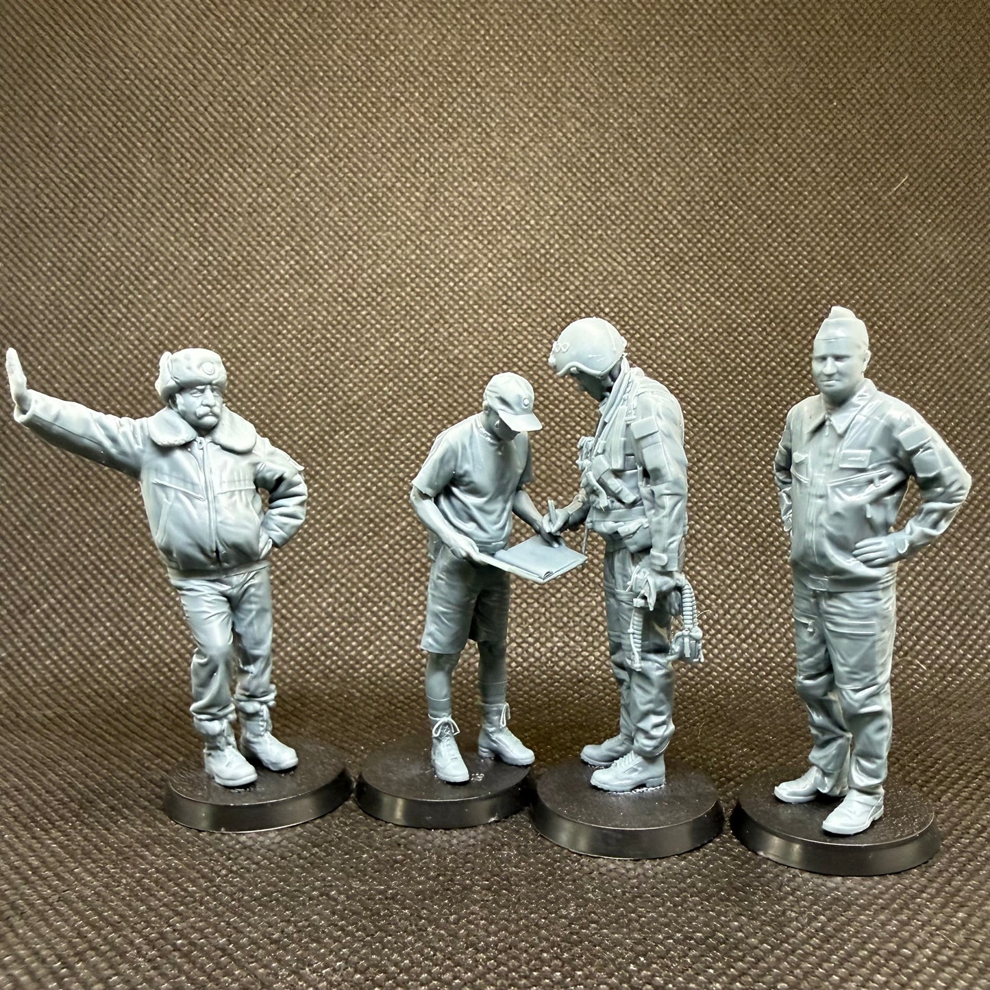 Sowjetisches Boden- und Flugpersonal – 4-teiliges Figuren-Set