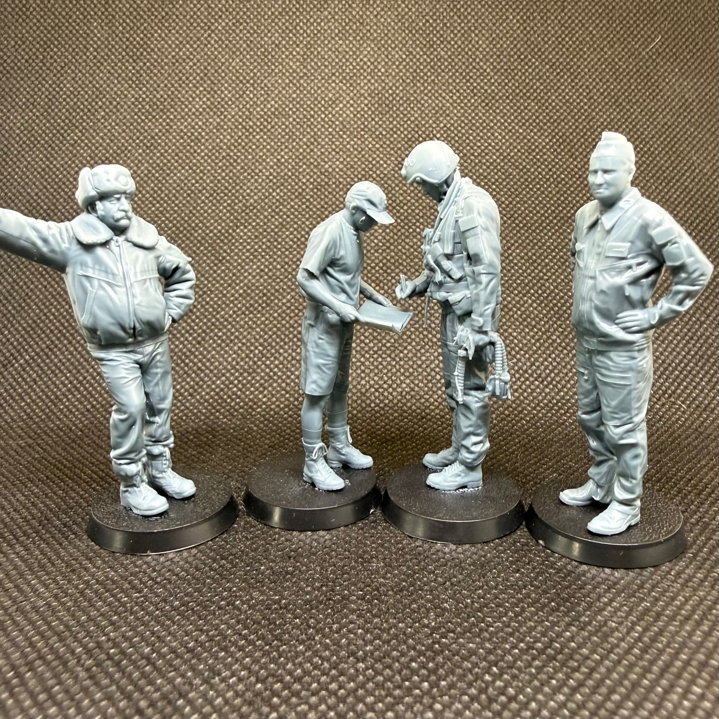 Sowjetisches Boden- und Flugpersonal – 4-teiliges Figuren-Set