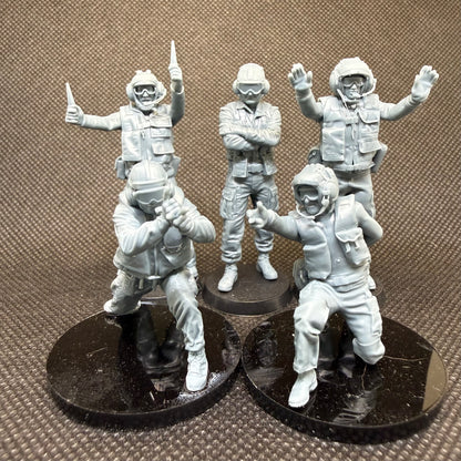 Carrier Deck Crew (Set B) - 5-teiliges Figuren-Set
