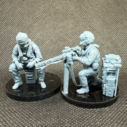 UH-1Y Venom Helicopter Besatzung sitzend - 4-teiliges Figuren-Set