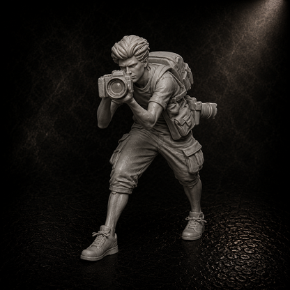 Photographer resin miniature