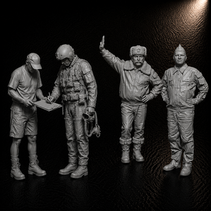 Soviet Ground and Air Crew – 4-Figure Set